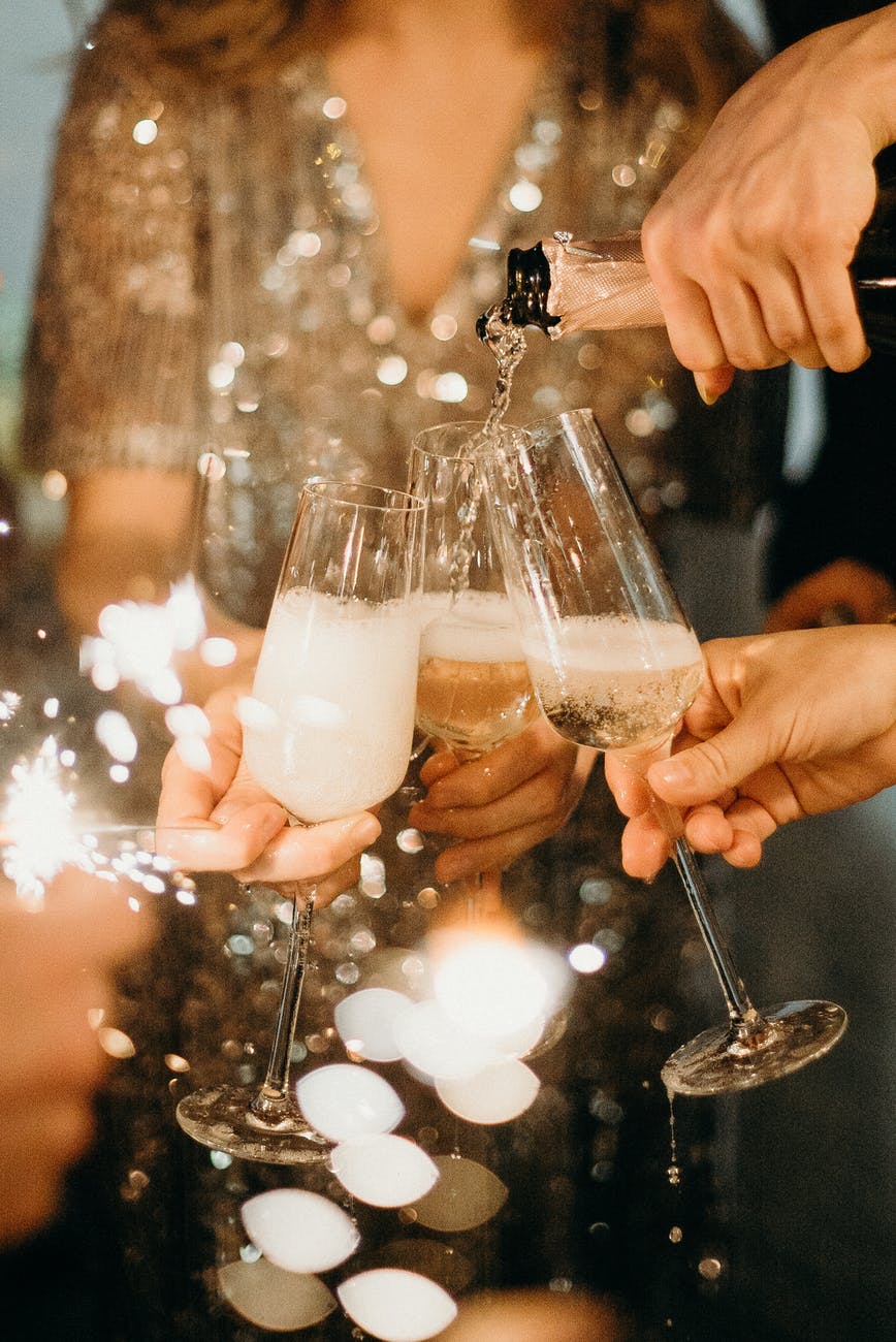 Äntligen glitter och galamiddag!