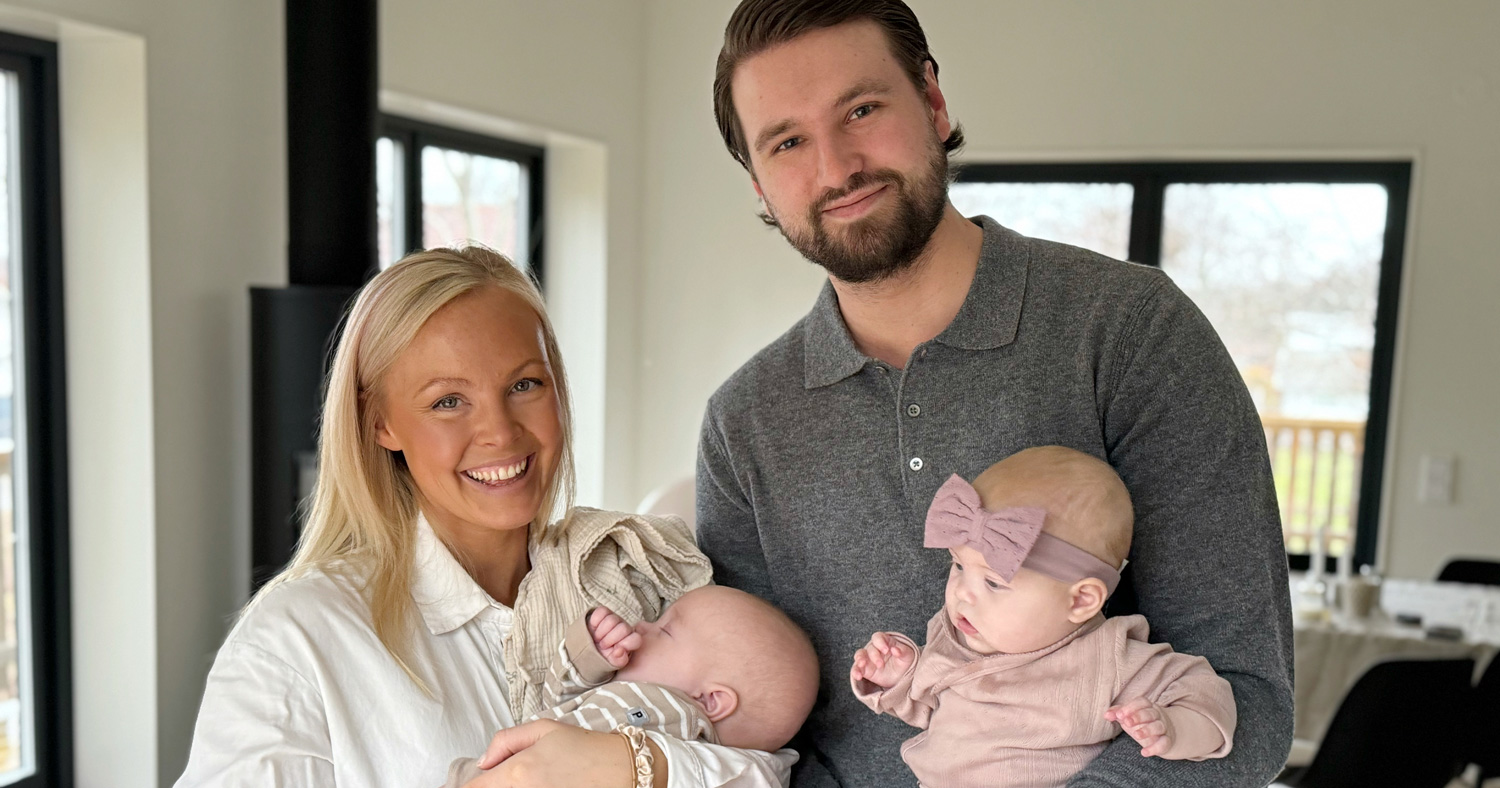 Louise flyttade hem med hela familjen