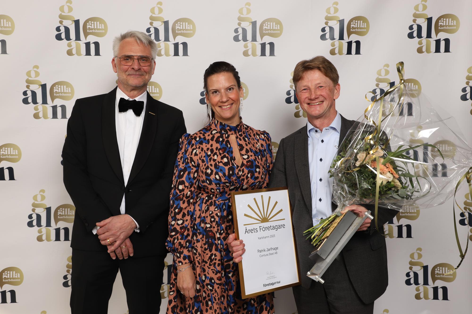 vinnare Årets Företagare contura steel